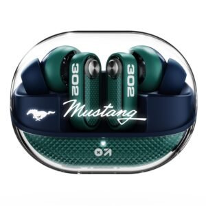 GOBOULT Mustang Sprint in Ear Earbuds with 60H Playtime, Amp App Support, 32dB Active Noise Cancellation, Quad Mic ENC, Dual Device Pairing, 10mm Drivers, BTv 6.0 TWS (Neon Green)
