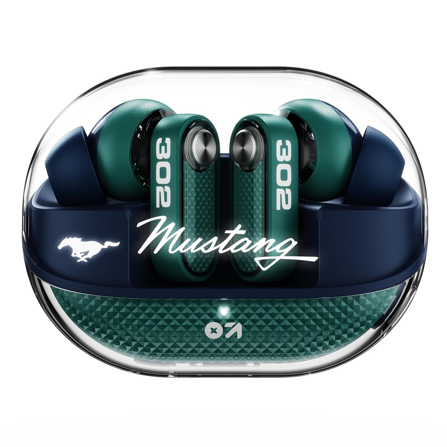 GOBOULT Mustang Sprint in Ear Earbuds with 60H Playtime, Amp App Support, 32dB Active Noise Cancellation, Quad Mic ENC, Dual Device Pairing, 10mm Drivers, BTv 6.0 TWS (Neon Green)