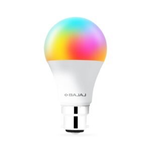 Bajaj 9W Smart LED Bulb |Bluetooth enabled B22D |16 million colors |4 Star Rated | Energy Efficient | Long Life & 240 Volts | 1 Year - Warranty (Pack Of 1 & Multicolour)