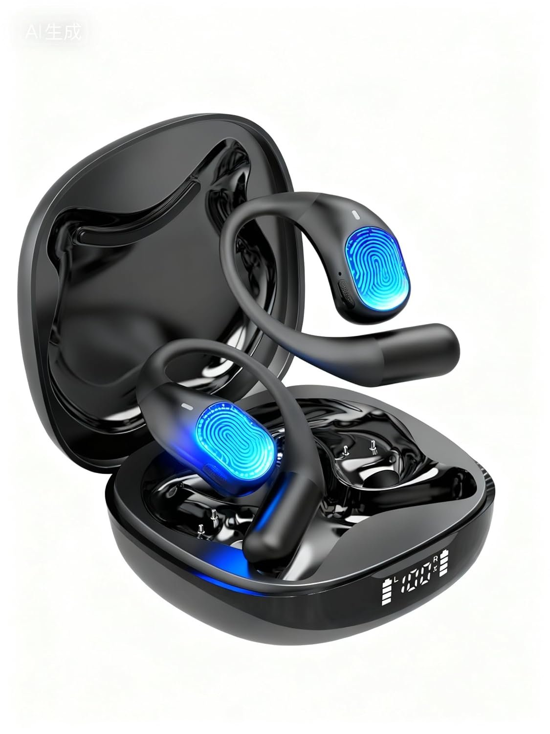 AI Translation Earbuds Real Time 146 Language Offline & Online Translator Earbuds, Audifonos Traductores Inglés Español, 4-in-1 Translating Device, Translate Ear Buds for Travel Learning