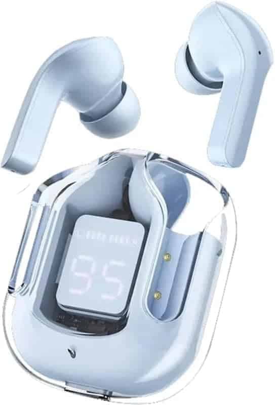UltraPods Max True Wireless Earbuds with Bluetooth 5.1, Enhanced Sound Quality, Touch Control,Long Playtime Life, Noise Cancellation & Comfortable Fit (Blue-1)