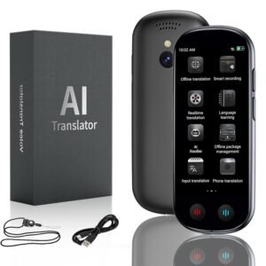 Translator Device, Voice & Photo Translator for Travel, 149 Languages | Offline Translation, No WiFi Needed, OCR Camera Translation, AI Conversation Recording, No App Required, Easy for Seniors