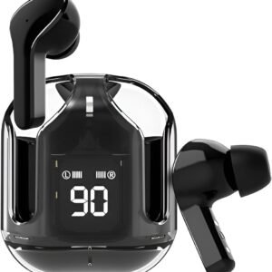 UltraPods Max True Wireless Earbuds with Bluetooth 5.1, Enhanced Sound Quality, Touch Control,Long Playtime Life, Noise Cancellation & Comfortable Fit (Black-1)