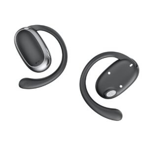 AI Translation Earbuds Real Time 156 Languages 60H Playtime, App Control Open Ear Bluetooth Translator Headphones 8-in-1 Audifonos Traductores Inglés Español for Travel Business Learning, Black