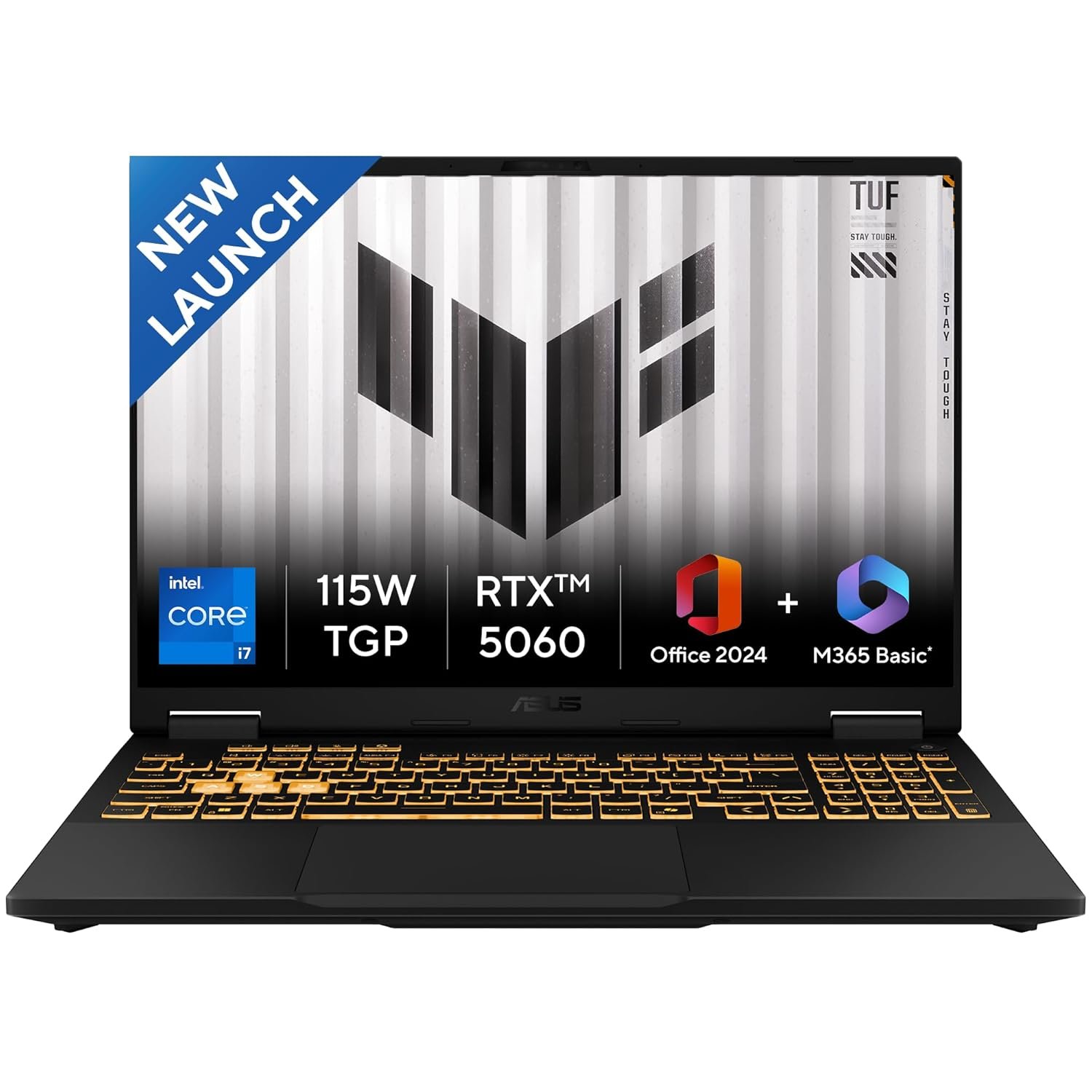 ASUS TUF F16, 14th Gen,Intel Core i7 14650HX,RTX 5060-8GB,16GB,1TB,FHD+,16″,165Hz,90WHrs,Windows 11,M365 Basic (1Year)*,Office 2024,Jaeger Gray,2.2 Kg, FX608JMR-RV049WS, Gaming Laptop ASUS TUF F16, 14th Gen,Intel Core i7 14650HX,RTX 5060-8GB,16GB,1TB,FHD+,16″,165Hz,90WHrs,Windows 11,M365 Basic (1Year)*,Office 2024,Jaeger Gray,2.2 Kg, FX608JMR-RV049WS, Gaming Laptop