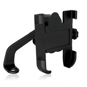 OTOROYS Metal CNC Bike Mount Holder Navigation 360 Degree Rotation Mirror Cradle for All Smartphones Bicycle, Motorcycle, Scooty (Black)