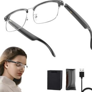 DEVIANT AI Smart Glasses with Translator | 138 Languages | Music & Calling | Bluetooth 5.3 | Open-Ear Audio |Magnetic Charging for Travel, Meetings and Language Learning Tool DEVIANT AI Smart Glasses with Translator | 138 Languages | Music & Calling | Bluetooth 5.3 | Open-Ear Audio |Magnetic Charging for Travel, Meetings and Language Learning Tool