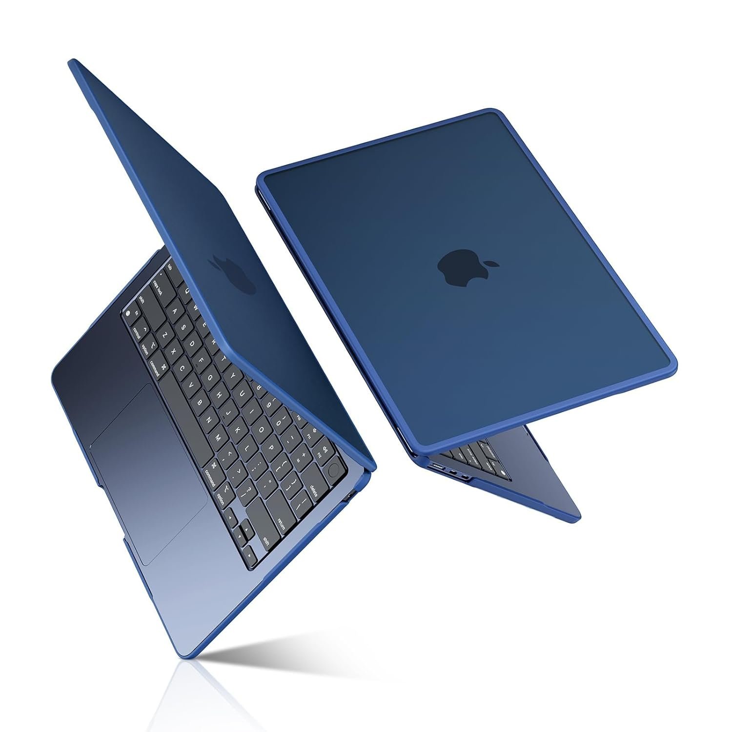 BlueSwan Hard Shell Case Compatible for Apple Macbook Air 13 inch M5 2026 2025 2024 2022 M4 M3 M2,A3449 A3240 A3113 A2681,13.6 Matte TPU Frame Anti-fingerprint Laptop Protective Cover-Frosted Midnight BlueSwan Hard Shell Case Compatible for Apple Macbook Air 13 inch M5 2026 2025 2024 2022 M4 M3 M2,A3449 A3240 A3113 A2681,13.6 Matte TPU Frame Anti-fingerprint Laptop Protective Cover-Frosted Midnight