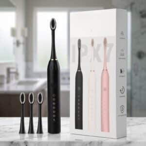 Sonic Electric Toothbrush for Adults & Kids | 5 Cleaning Modes | 34000 Strokes/Min | USB Rechargeable | 4 Brush Heads | Waterproof IPX7 | Deep Cleaning Electric Tooth Brush, 1Pc (Multicolor)