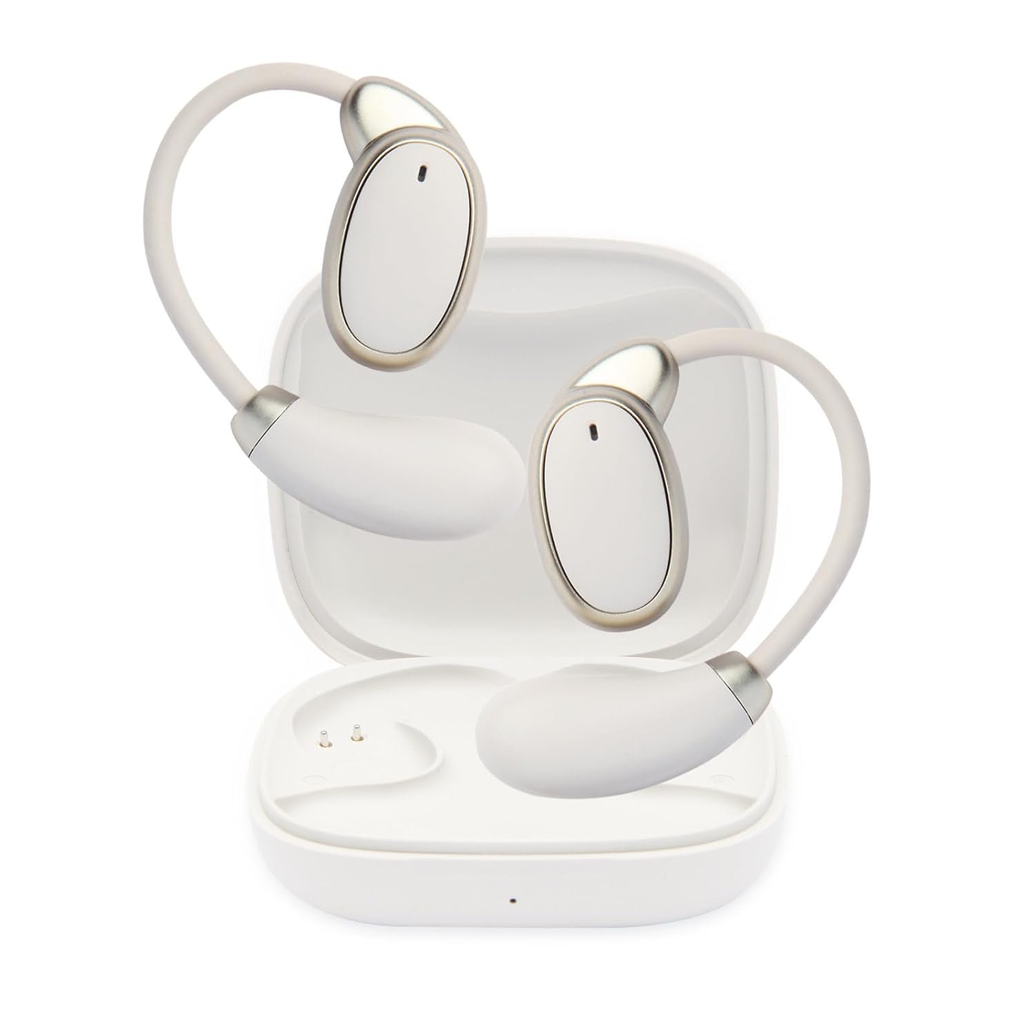 Language Translator Earbuds, Two Way Real time Translation Device in 150 Languages for Travel, Business, and Learning (White)