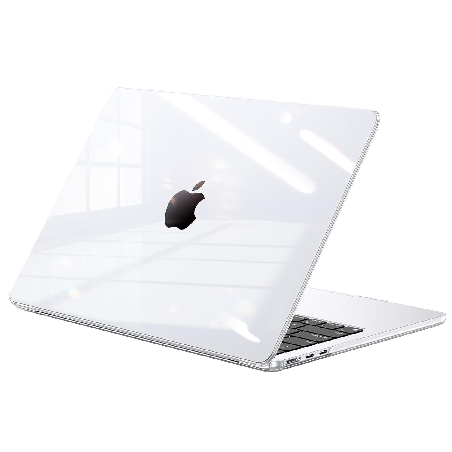 BlueSwan Case for MacBook Air 13 inch M5 M4 M3 M2 2026-2022, Crystal Clear | Compatible with Mac Model A3449 A3240 A3113 A2681, Transparent Hard Shell, Snap-on Cover, Protective Laptop, Glossy Finish