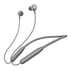boAt Rockerz 113, 40H Battery, Dual Pair, Fast Charge, ENx Tech, Stream Ad Free Music via App Support, Magnetic Buds, Bluetooth Neckband, Wireless with Mic in Ear Earphones (Ash Grey)