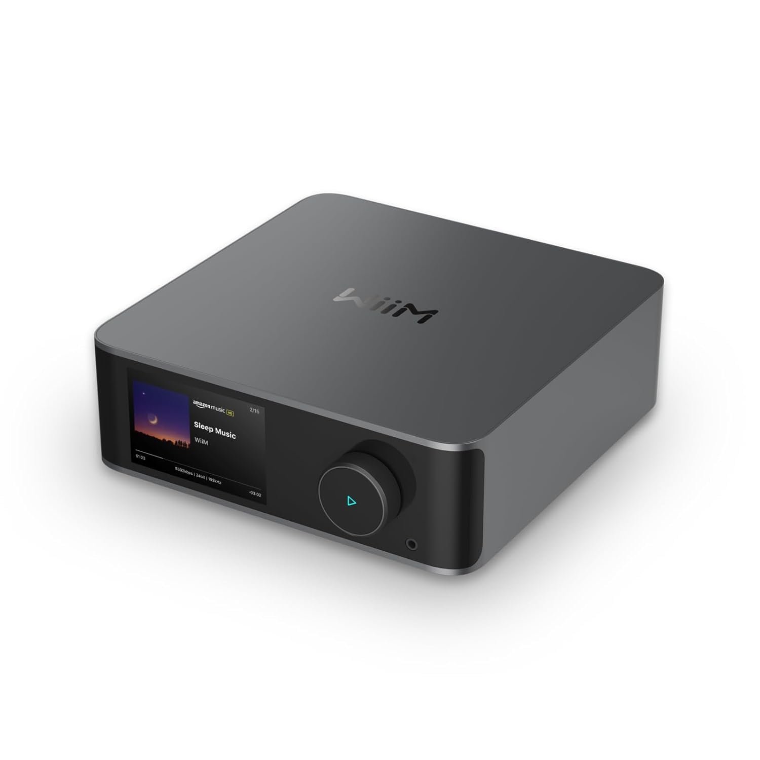 WiiM Ultra Music Streamer & Digital Preamp | 3.5″ Touchscreen, Compatible with Chromecast & Alexa, Stream Spotify, Amazon Music, Tidal & More | HDMI ARC, Phono Input & Headphone Output | Space Gray