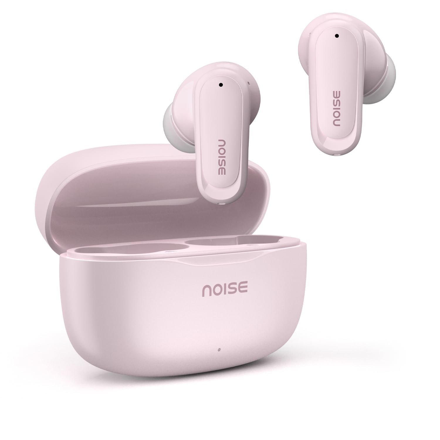 Noise Newly Launch Buds Play Truly Wireless Earbuds with 40H of Playtime, Quad Mic with ENC, Low Latency for Gaming (Up to 50 Ms), 13mm Driver, BT V6.0(Blush Pink)