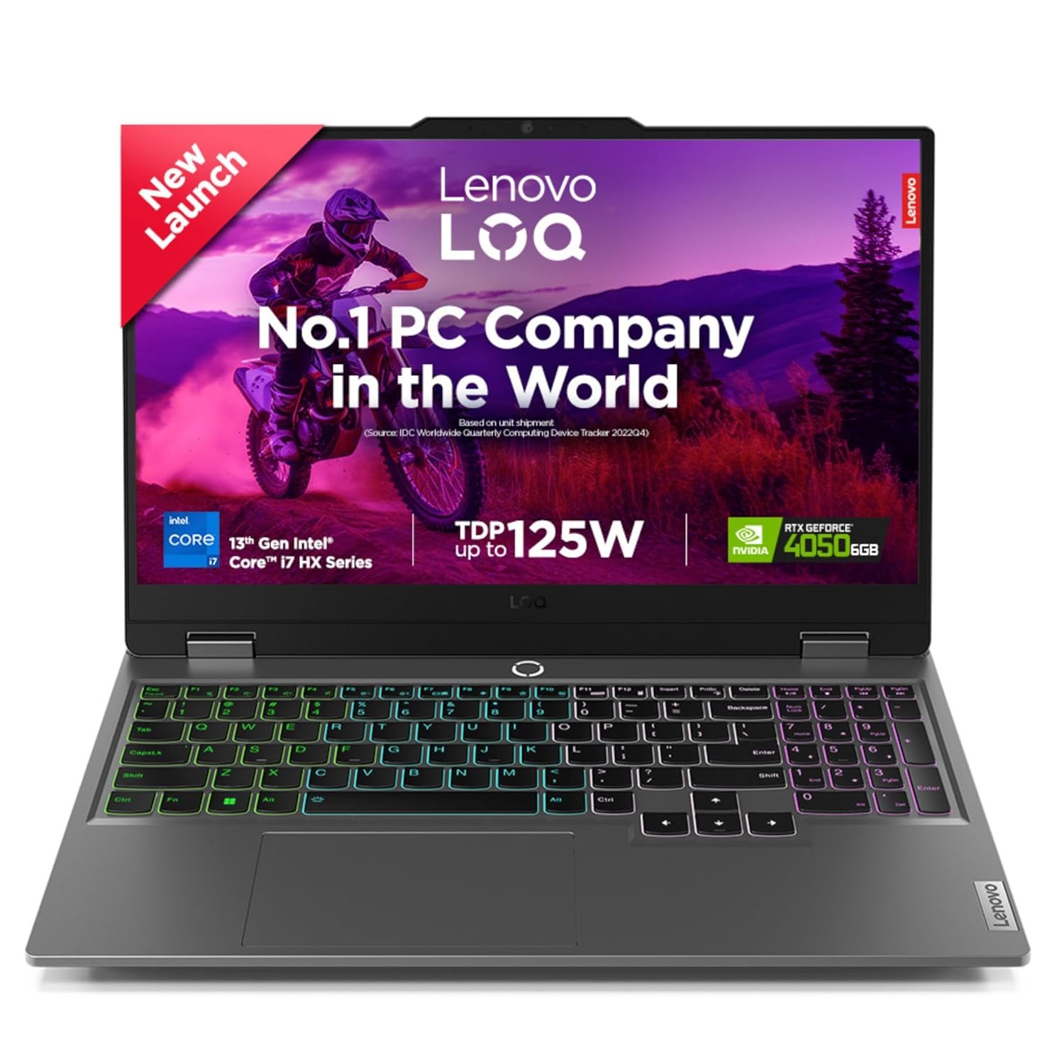Lenovo LOQ 13th Gen Intel Core i7-13650HX 15.6″ (39.6cm) 144Hz 300Nits FHD Gaming Laptop (16GB/512GB SSD/Win 11/NVIDIA RTX 4050 6GB/1Yr ADP Free/MSO 24/Grey/2.3Kg), 83DV01A5IN
