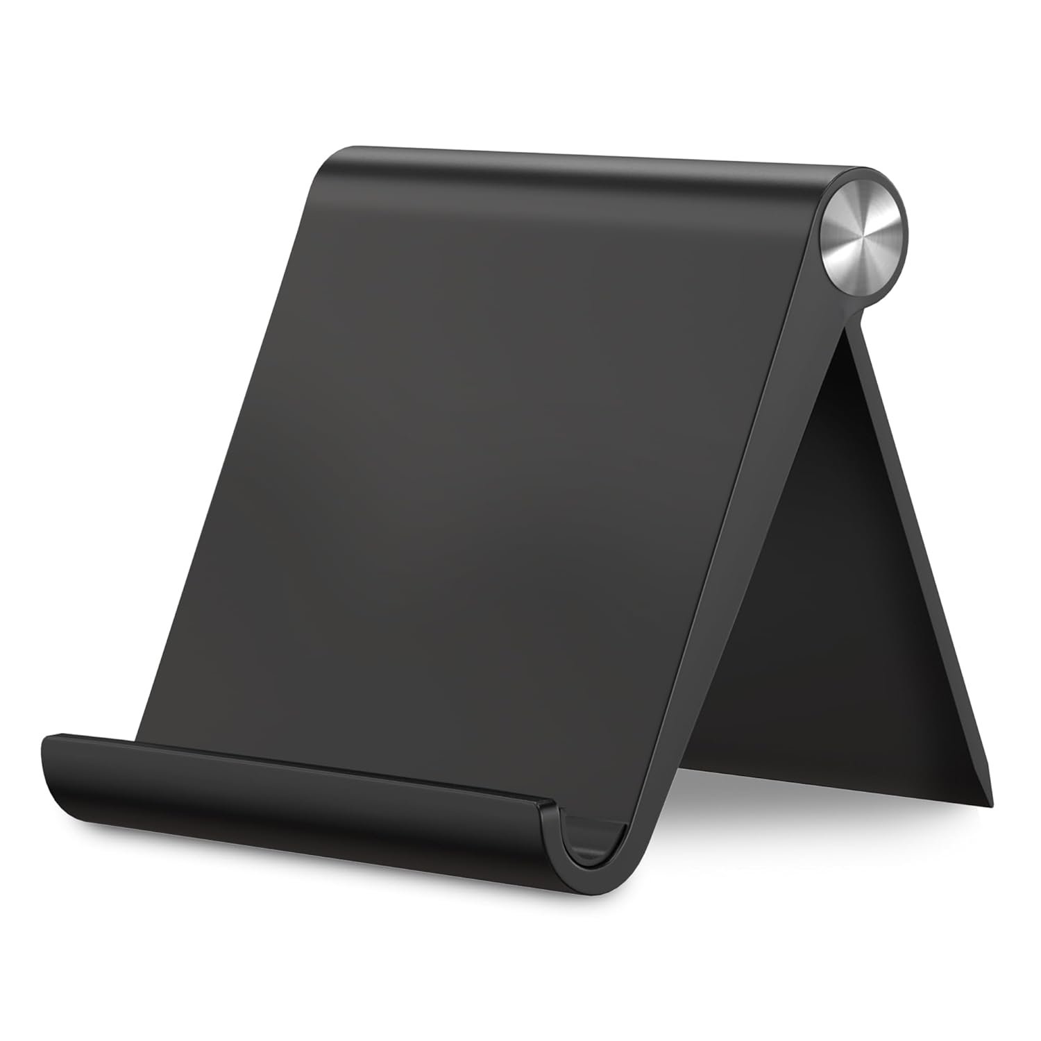 Sounce Foldable Phone & Tablet Stand for Desk, Adjustable, Portable, Black | Compatible With iPhone, Samsung, OnePlus, Xiaomi, Android Phones And Most Tablets For Multi-Angle, Non-Slip Base, Lightweight
