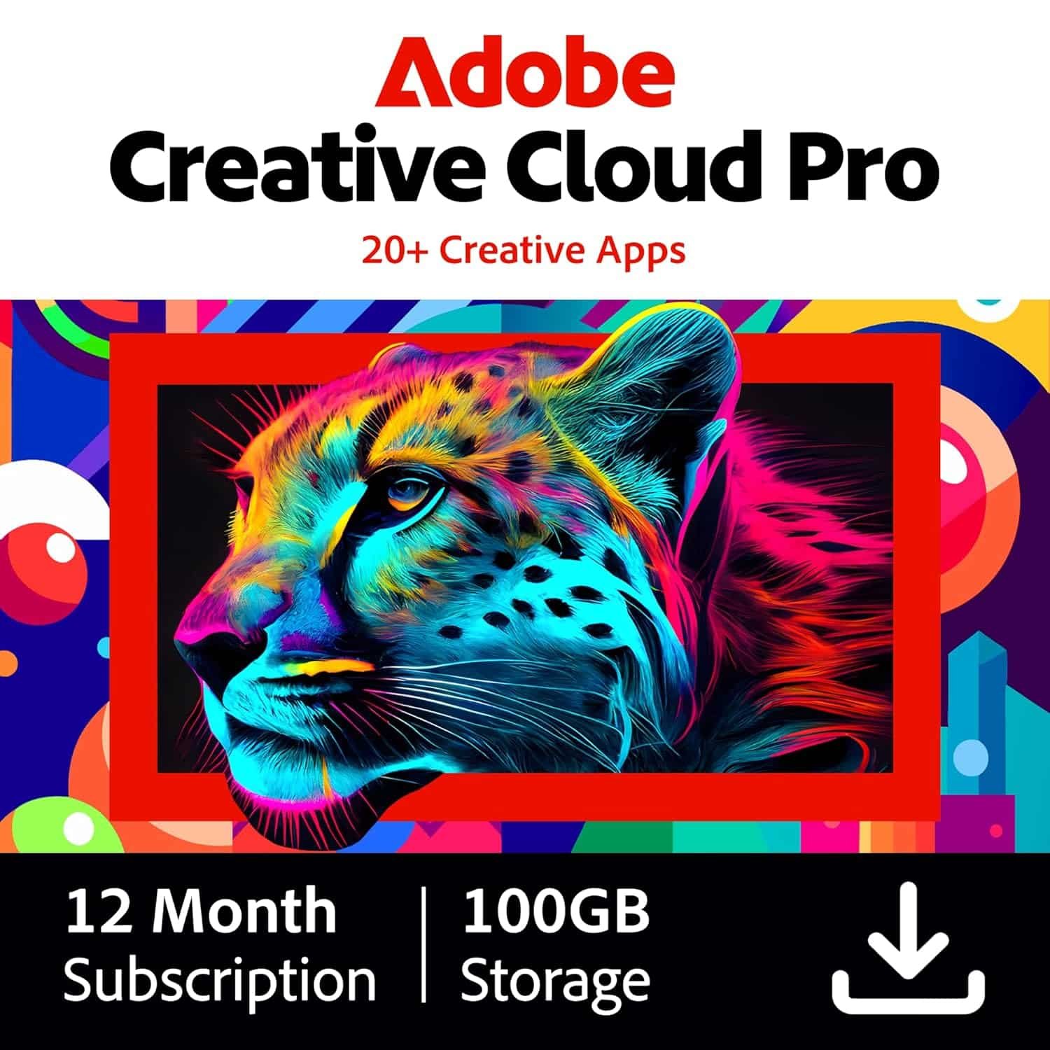 Adobe Creative Cloud Pro | Graphic Design Software | AI Powered Features | Vector Illustration, Layout & Image Editing | 12-Month Subscription | PC/Mac | Email Delivery