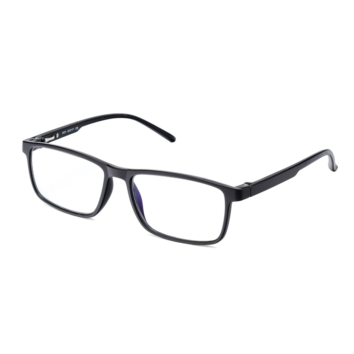 Aferelle ® Unisex Zero Power Blue Cut Computer Glasses | Help Better Sleep Pattern| Gaming Glasses | Anti Glare, | UV Protection Specs TV | Men & Women | Columbia Resin CR Lens |Rectangle|Medium