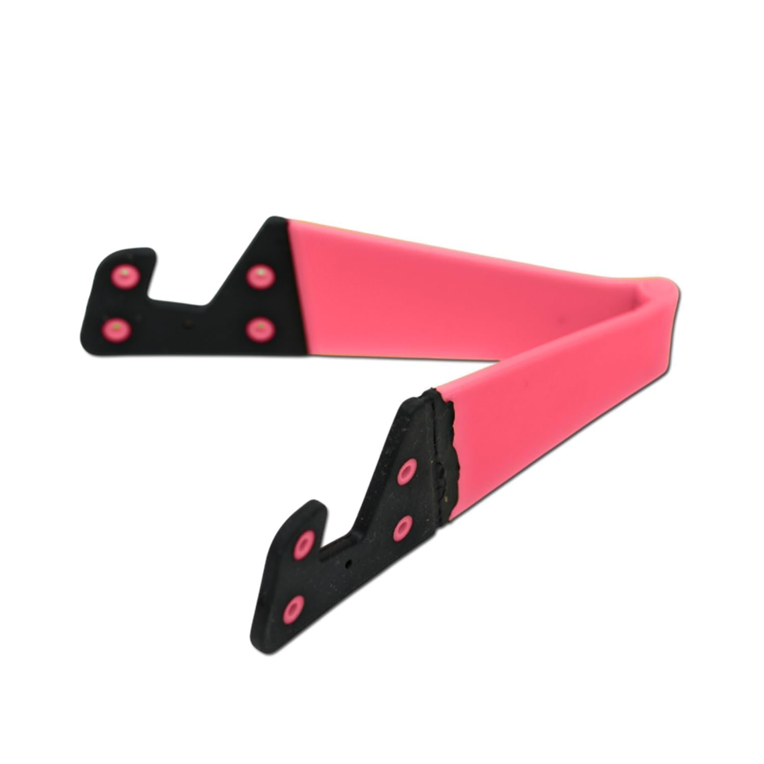 Adjustable V-Shaped Phone Stand Pack of 1- Foldable, Colorful Desktop Holder Foldable Desktop Holder, Portable V-Style Tablet and Phone Stand, Stylish & Convenient Design
