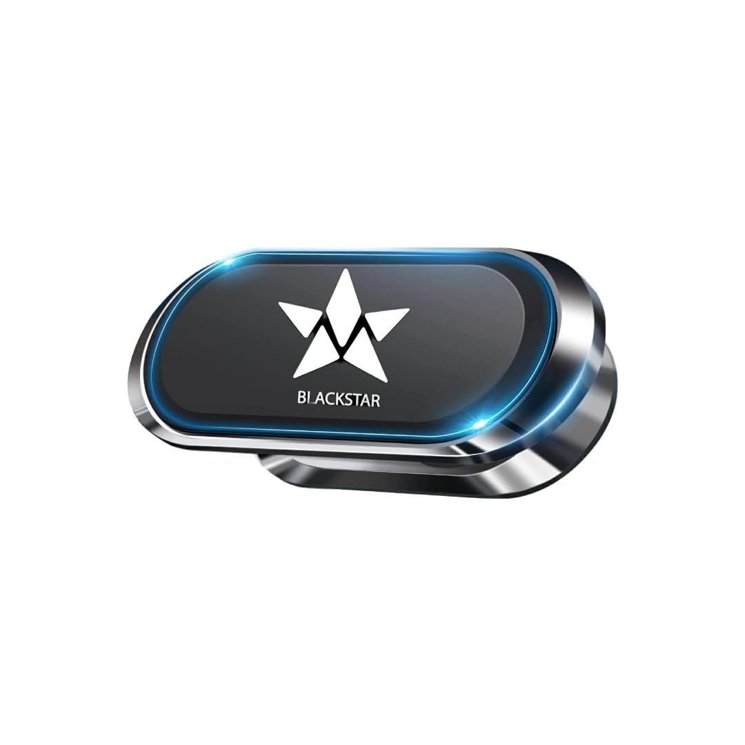 Blackstar ZEO Mag – Magnetic Mobile Phone Holder for Car Dashboard/Bike with 540° Angle Rotation & Strong & Safe Magnets-Car Phone Mount Stand- Compatible with All Mobile (Incompatible with MagSafe)