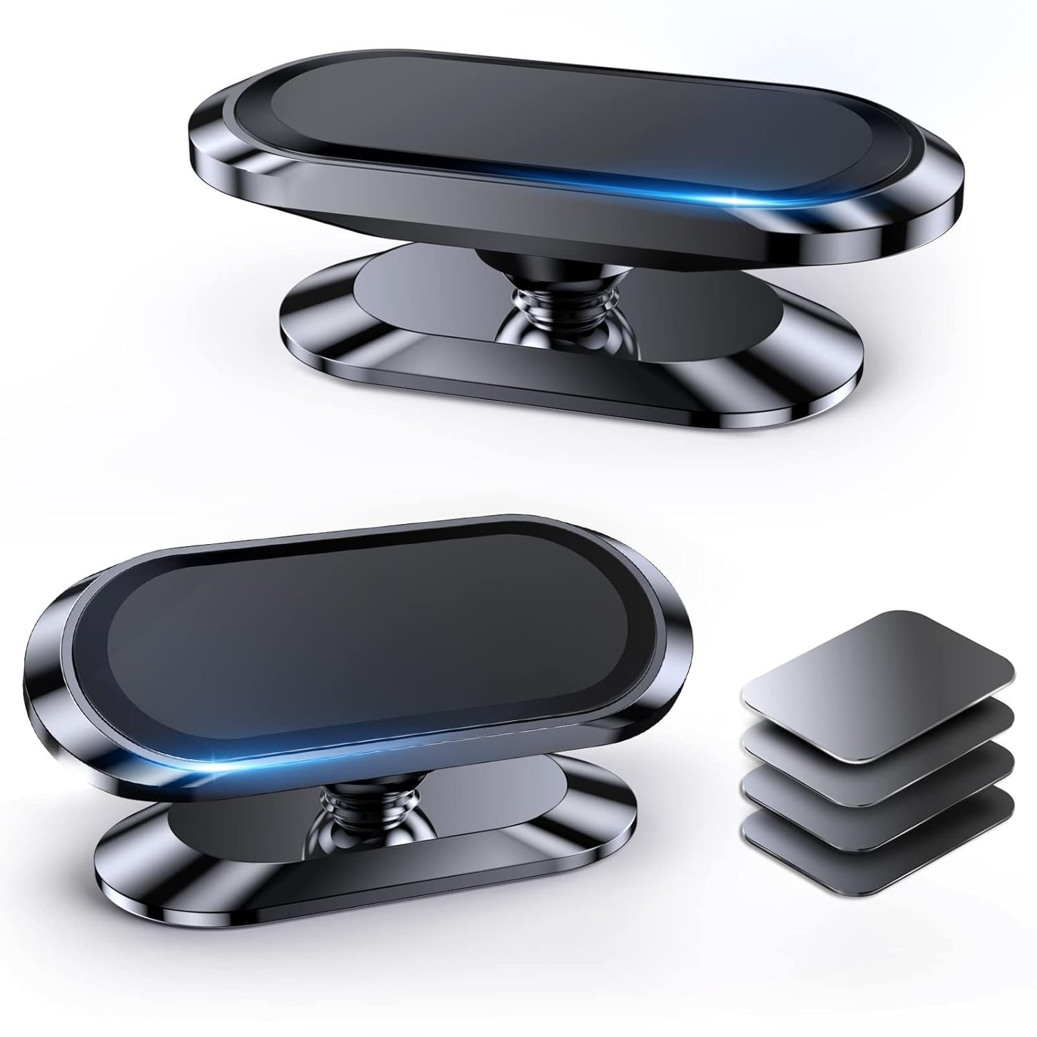 Coolpow 2-Pack Magnetic Phone Holder for Car Dash, Strong Magnet, Compatible with iPhone 16/15/14/13/12, Samsung Galaxy S22/S21/S20/S10/S9/S8, Car Phone Mount for Dashboard
