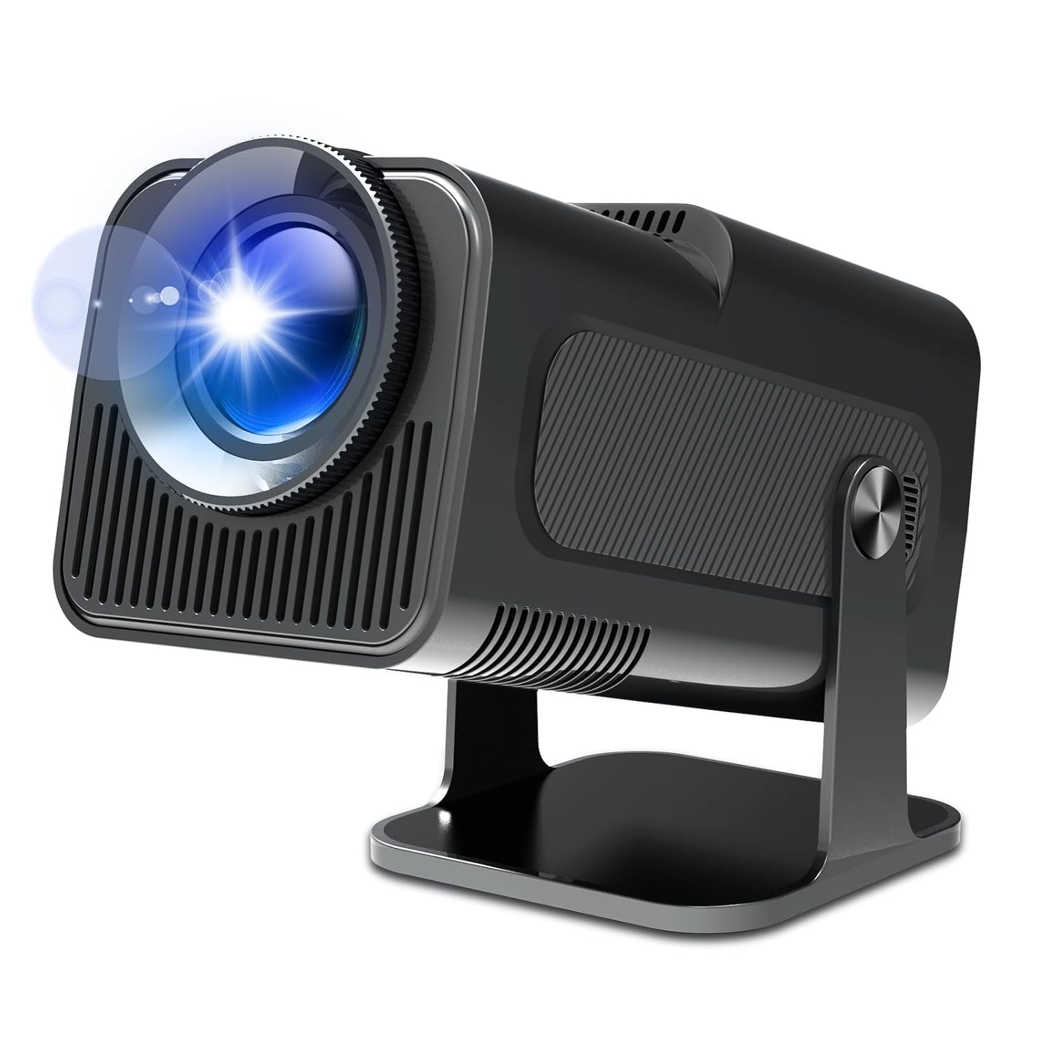BIGASUO Hy320 Mini Portable Projector-5G WiFi 6,Bluetooth 5.0 and Android 11,Support 4K and 1080P Full Hd,12,000 Lumens,Led Projector with 4D/4P (BGP30)