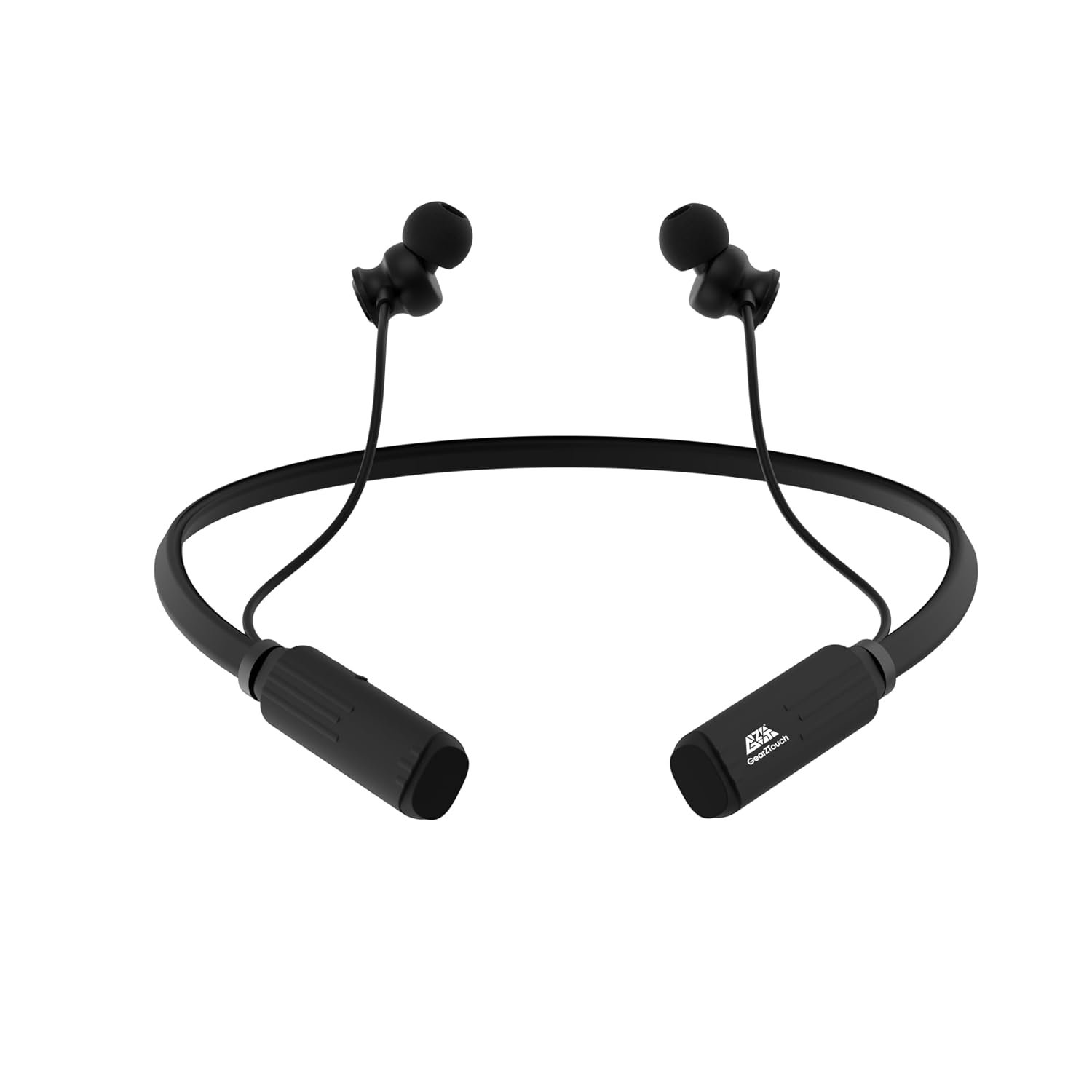 B’O’O’M Bluetooth Neckband Earphones with 35H Playtime, BT 5.3, Passive Noise Cancellation, HD Mic, IPX5 Sweatproof- Black