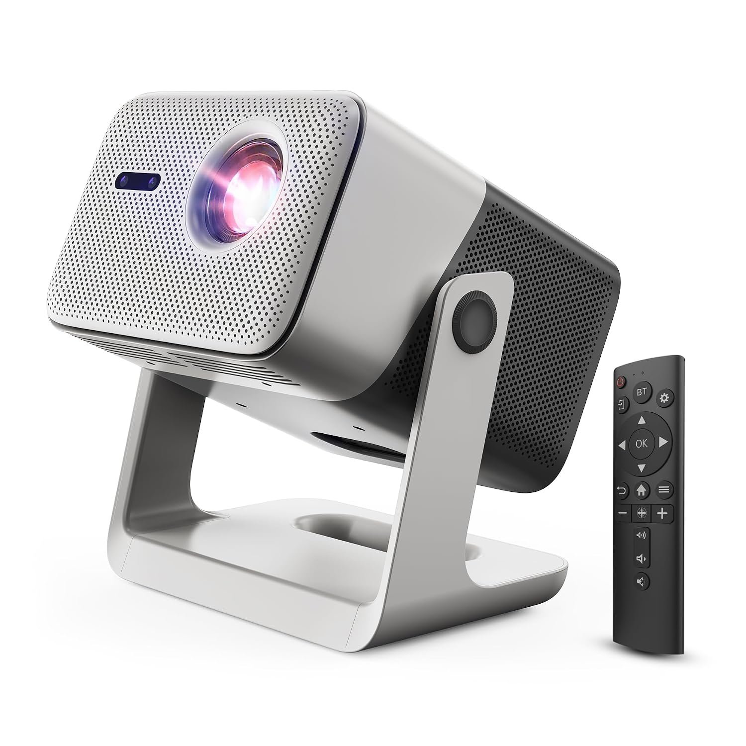 Crossbeats Lumex Vista Projector 4K Ultra HD [Dolby Audio Official] Android TV, 1080p Native, 1200 ANSI, 300” Display, WiFi, Smart Mini Projector for Room, Portable Home Theater Cinema, Built-in Apps
