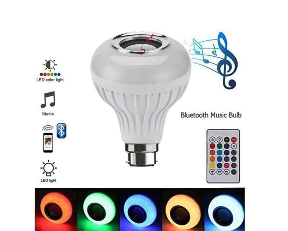 Croon Multicolor Remote Operated Smart Bluetooth Music Bulb (Single Pack) (Music- 01)