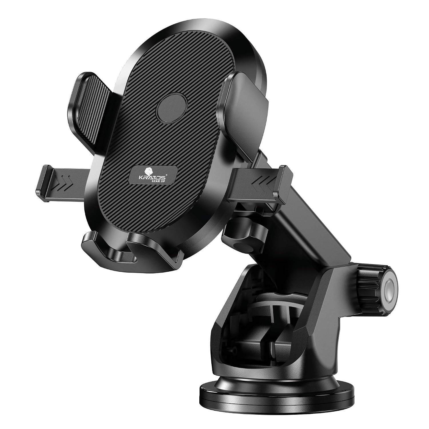 Kratos Grip X2 car Mobile Holder for Dashboard with 360 Degree Rotation Phone Holder in car with Quick Release Button, Strong Suction Cup Mount for Windshield & Dashboard, Mobile Holder for car