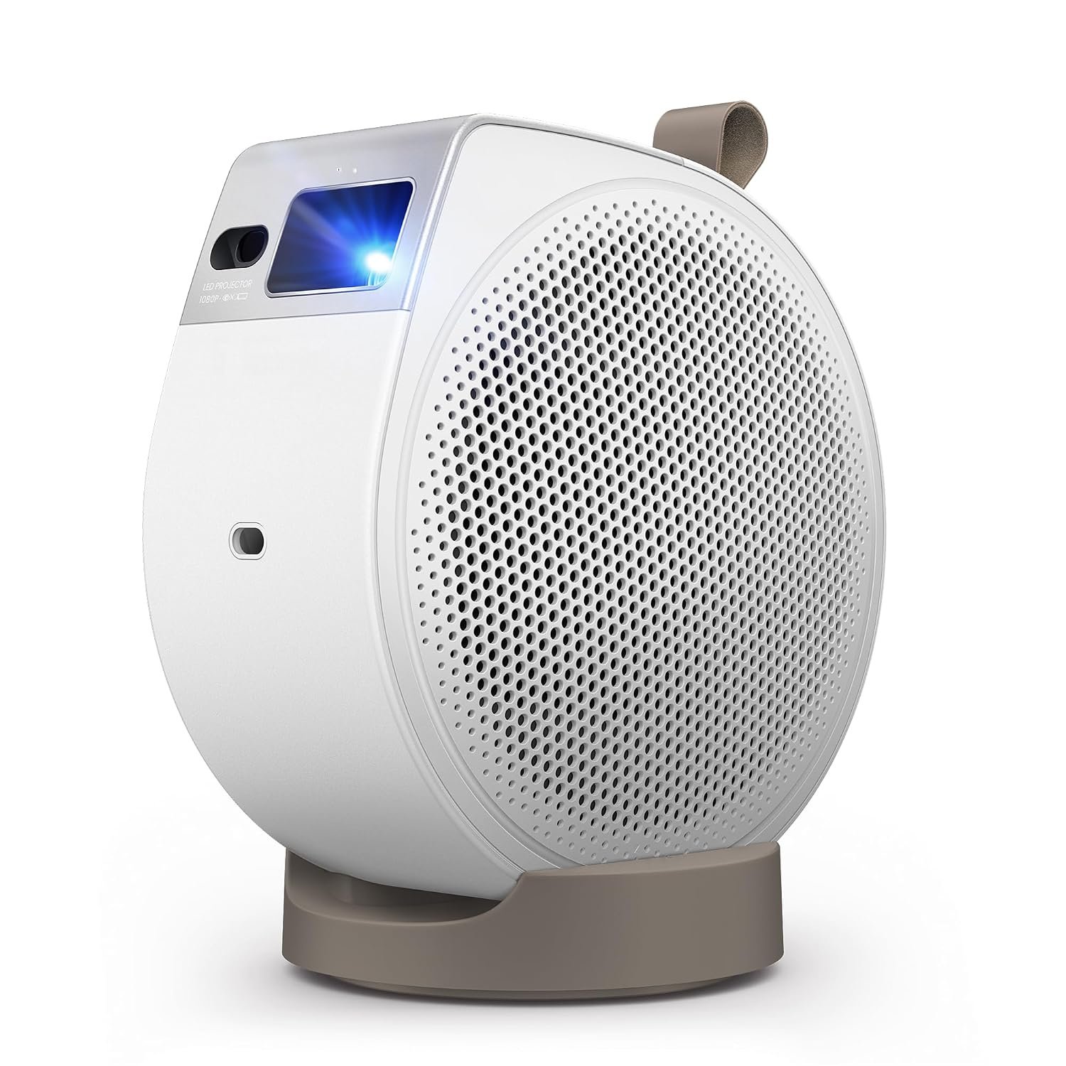 BenQ GV32 LED Portable FHD Home Projector,Excellent Colors 95% REC709, 500ANSI Lumens Bright,Upto 120inches Screensize,135° Projection,18W Speaker, builtin GoogleTV,WiFi,HDMI,USB-C,White