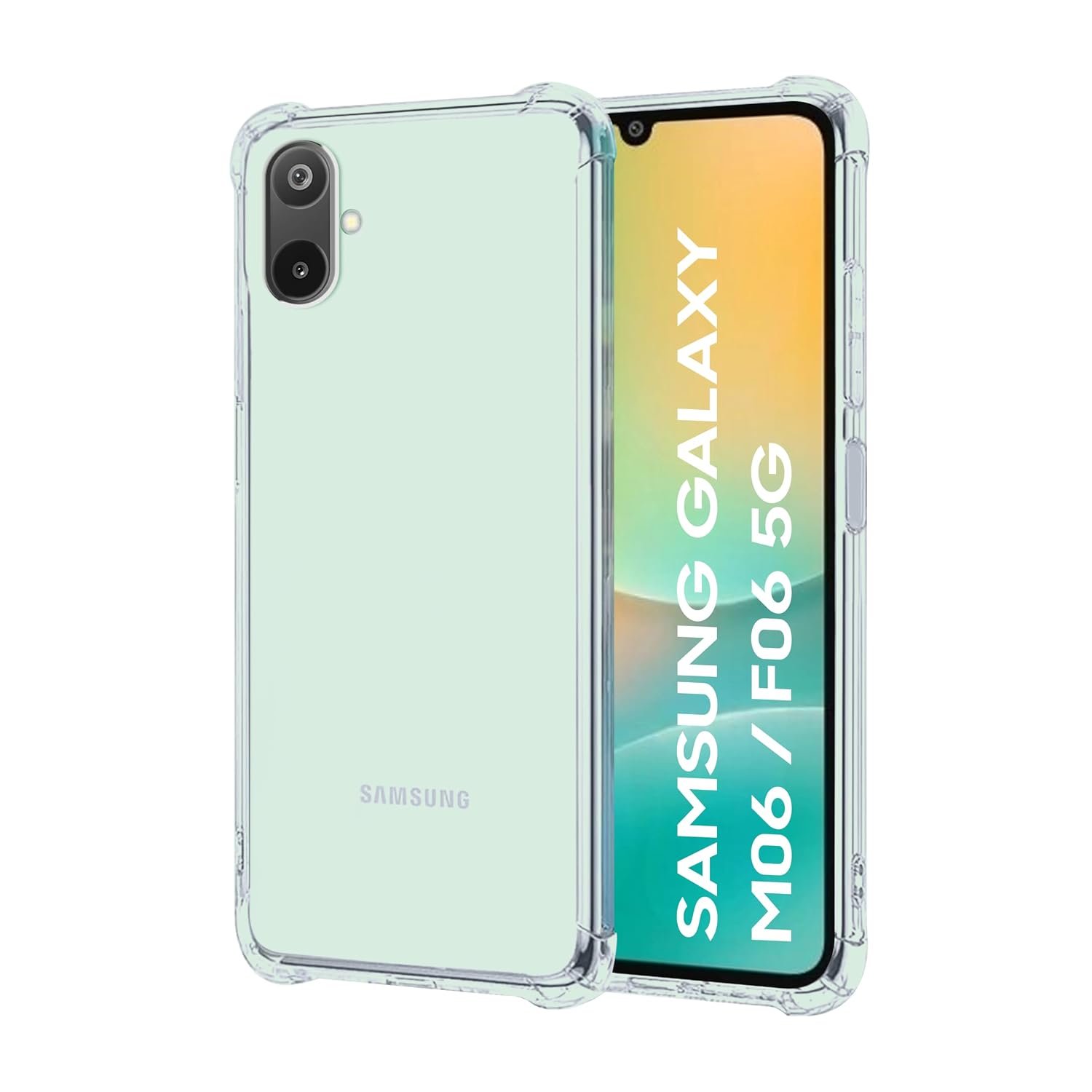 CEDO Samsung Galaxy M06 / F06 (5G) Bumper Case | Soft Jel Flexible Thin Full Protection Shock Proof Clear TPU Back Case Cover for Samsung Galaxy M06 / F06 (5G) (Transparent)