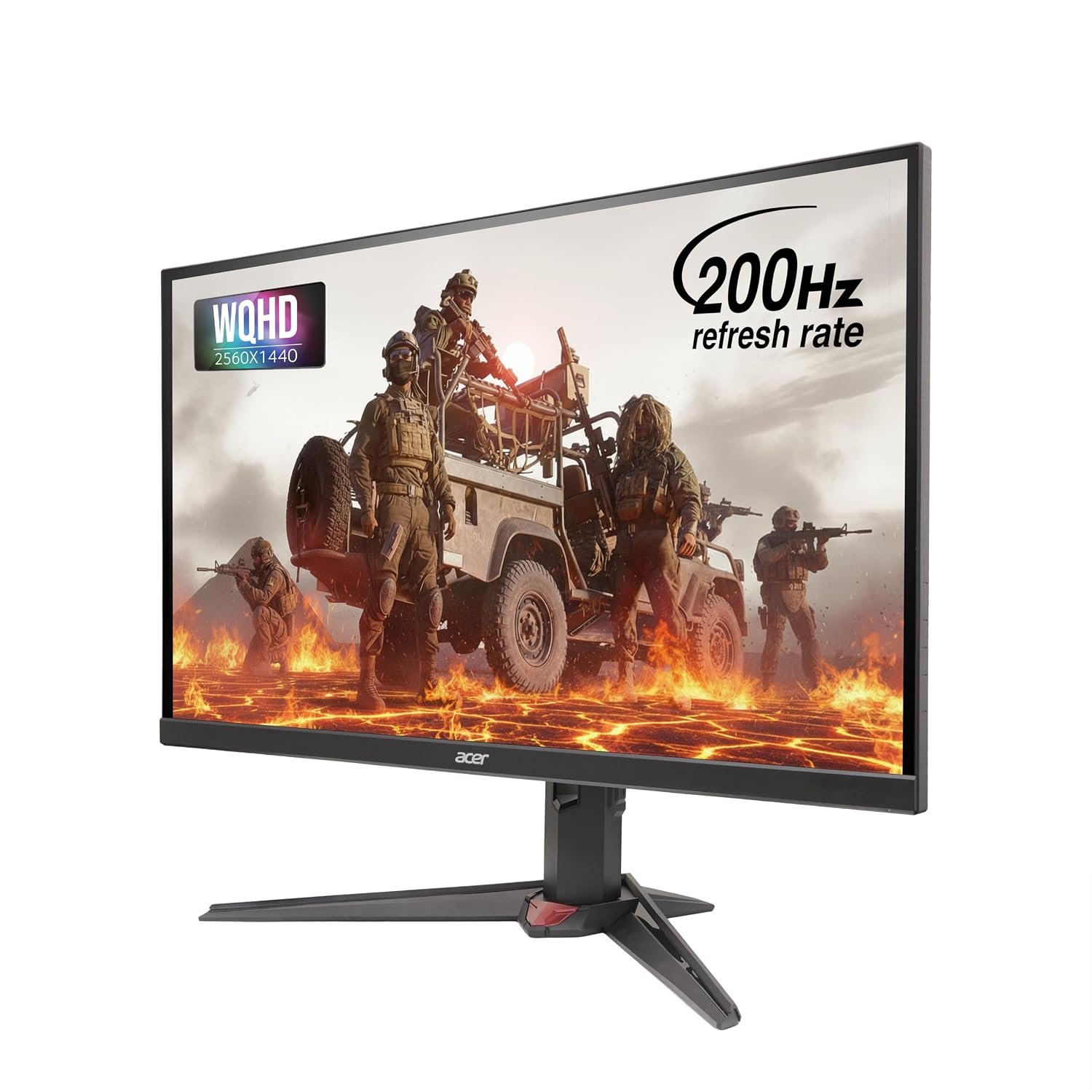 Acer Nitro XV272U X1 27 Inch WQHD (2560×1440) IPS Gaming Monitor | 200Hz Refresh Rate | 0.5ms GTG | AMD FreeSync Premium | HDR400 | 2×HDMI, DP | ErgoStand | 2W×2 Stereo Speakers | DCI-P3 90% | Black