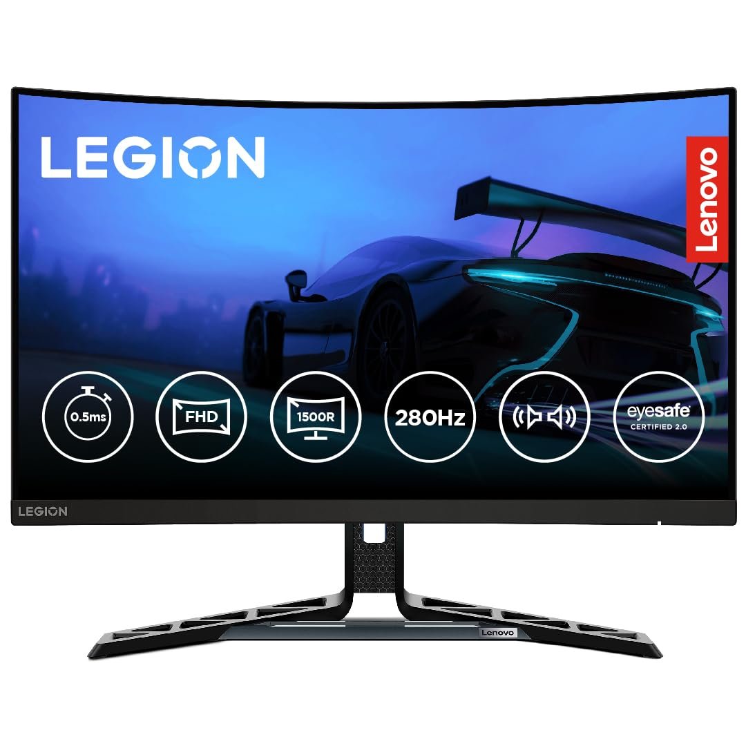 Lenovo Legion R27fc-30, 27 Inch (68.58cm), FHD 1920×1080, 240Hz, Black, 0.5ms, AMD FreeSync, NVIDIA G-Sync, 99% sRGB, Speaker, 2xHDMI, 1xDP, Tilt, Swivel, Pivot, Height Adjust Stand Gaming Monitor