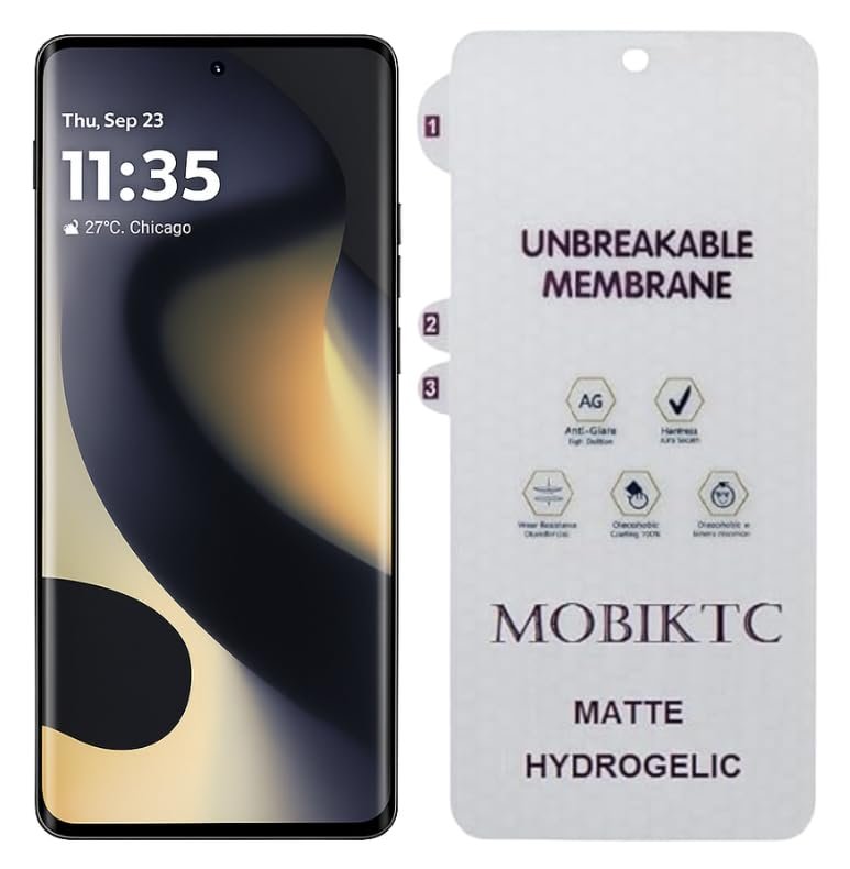 TPU Anti Glare Matte Unbreakable Membrane Front Screen Protector For Motorola Moto Edge 50 Fusion / 50 pro 5G With Easy-Self Installation Kit | Matte