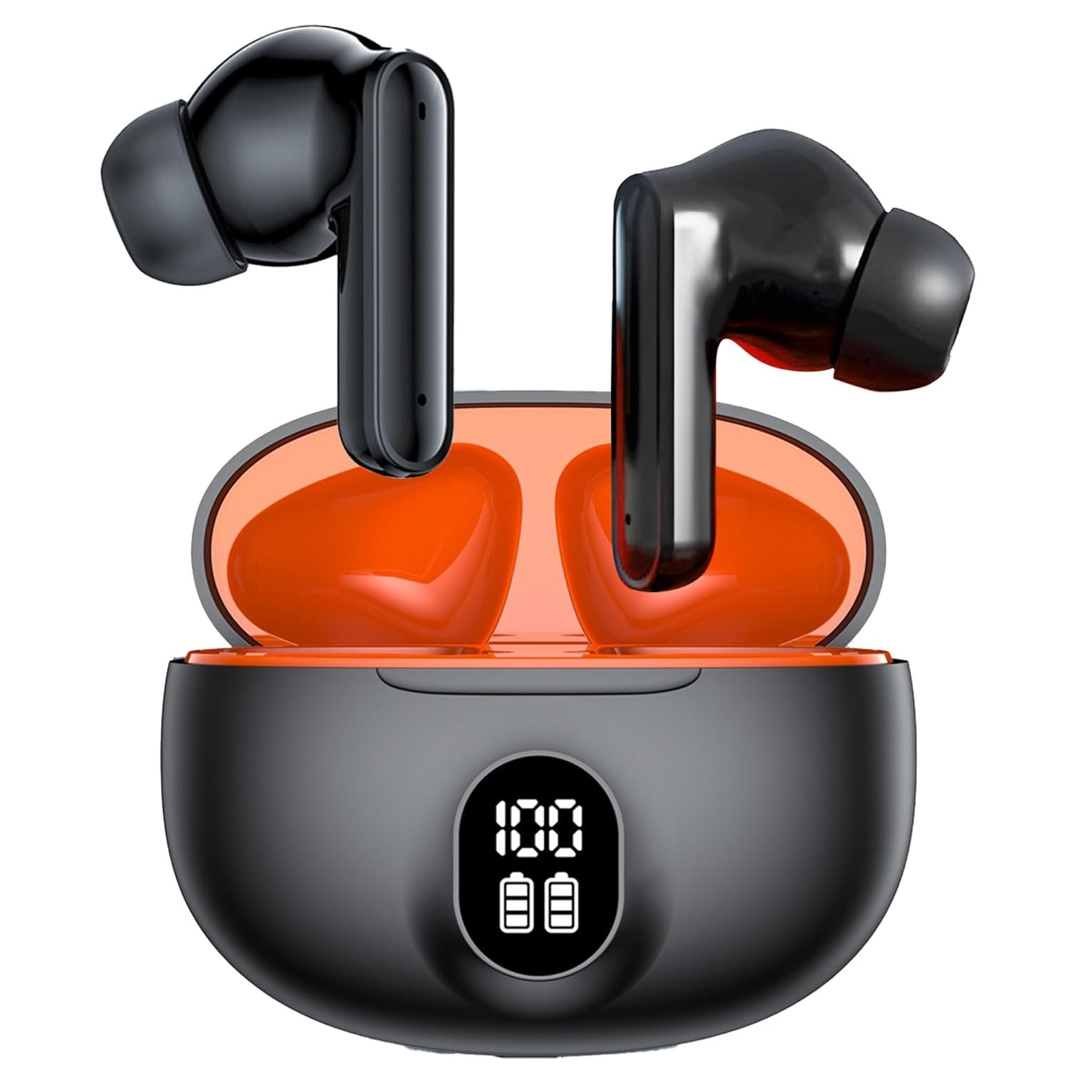 Kratos Cube Ear Buds Wireless with 60H Playtime, Noise Isolation & Clear Calls, Bluetooth Earbuds with Voice Assistant, Ear Buds with Bluetooth V 5.3 & with Type C Fast Charging, IPX4 TWS Earphones