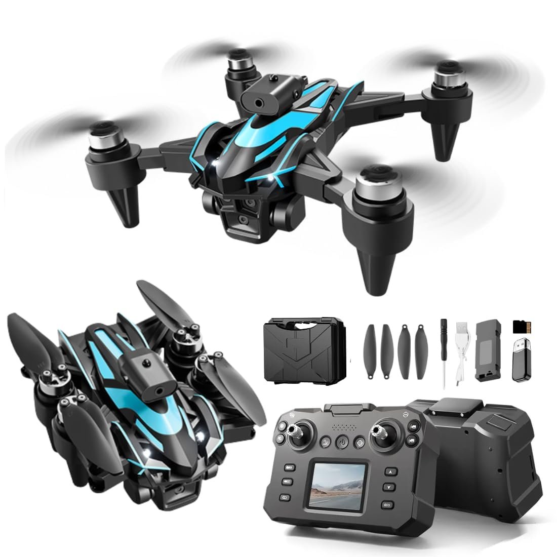 Drones with Camera for Adults 4K, Brushless Motor Drone for Kids Beginners, FPV Foldable RC Drone with 2 Batteries, 45 Mins Long Flight Time, Beyond-Range Loss Alert for Kids and Adults.