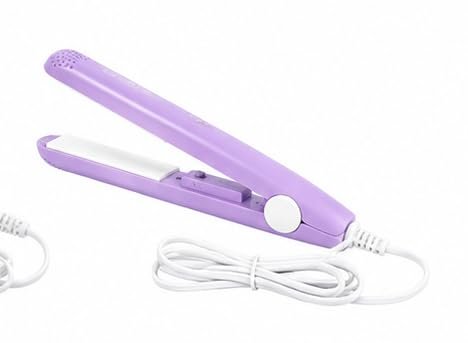 Hunaysa Mini Portable Hair Straightener With Ceramic Plates, Lightweight Body, And Travel-friendly Transparent Carry Case. Suitable For Home And Travel Use