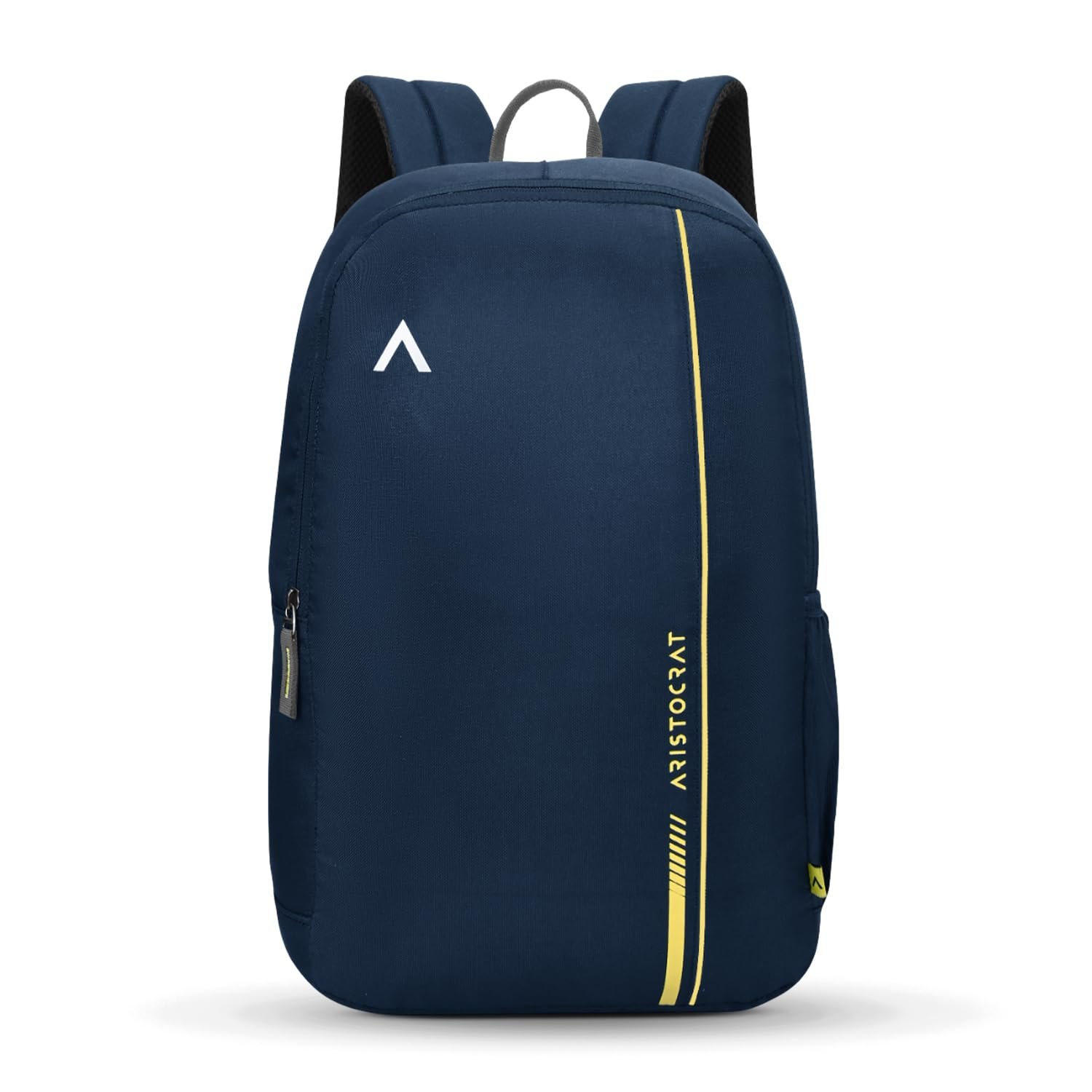 Aristocrat Nova 15L Laptop Backpack for Men & Women with Bottle Pocket | Padded Shoulder Straps, Multi Compartments | Travel & College Bag | Dark Blue | Side Pockets, Adjustable Straps, Durable Fabric & Zipper, Office/ College/ Casual Bag, Unisex, 1-Year Global Warranty