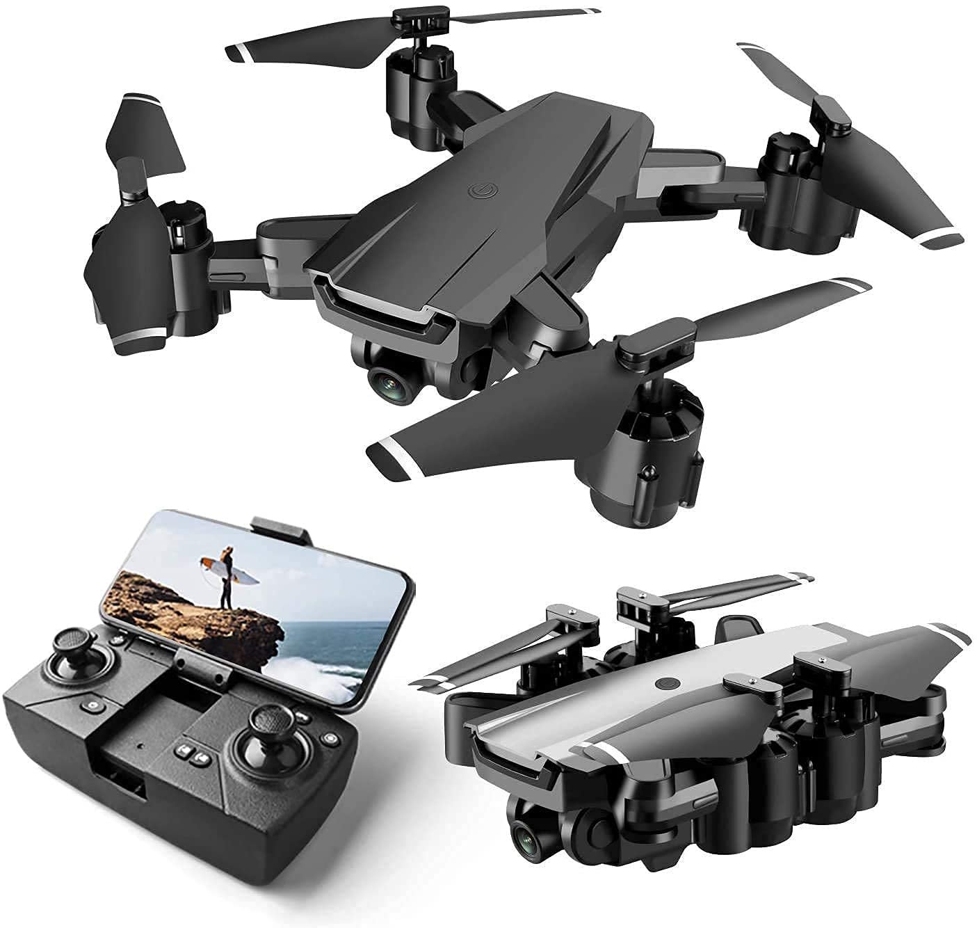 MATTRESS HOME® Drone with HD Camera Live Video,WiFi FPV Drone for Adults with HD 100° Wide Angle Camera 1200 Mah Long Flight time Auto Hover Fold able