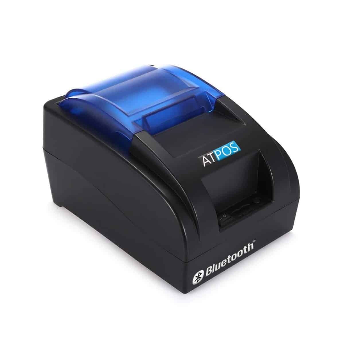 ATPOS 58MM (2 Inch) USB Bluetooth H-58BT Thermal Receipt Printer | Compatible with ESC/POS Print Billing Invoice | Mobile Printing – (No Battery Backup)