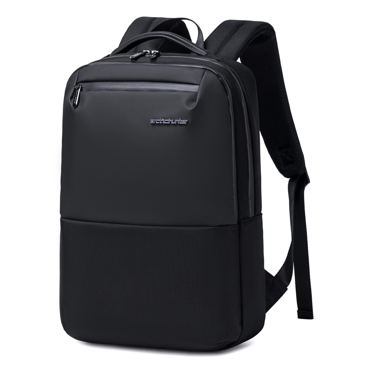 Arctic Hunter Slim Laptop Backpack 16L Lightweight Stylish 15.6 inch Laptop Bag Water Resistant Premium Business Backpack for Men Women Office College Commuting Daily,Black