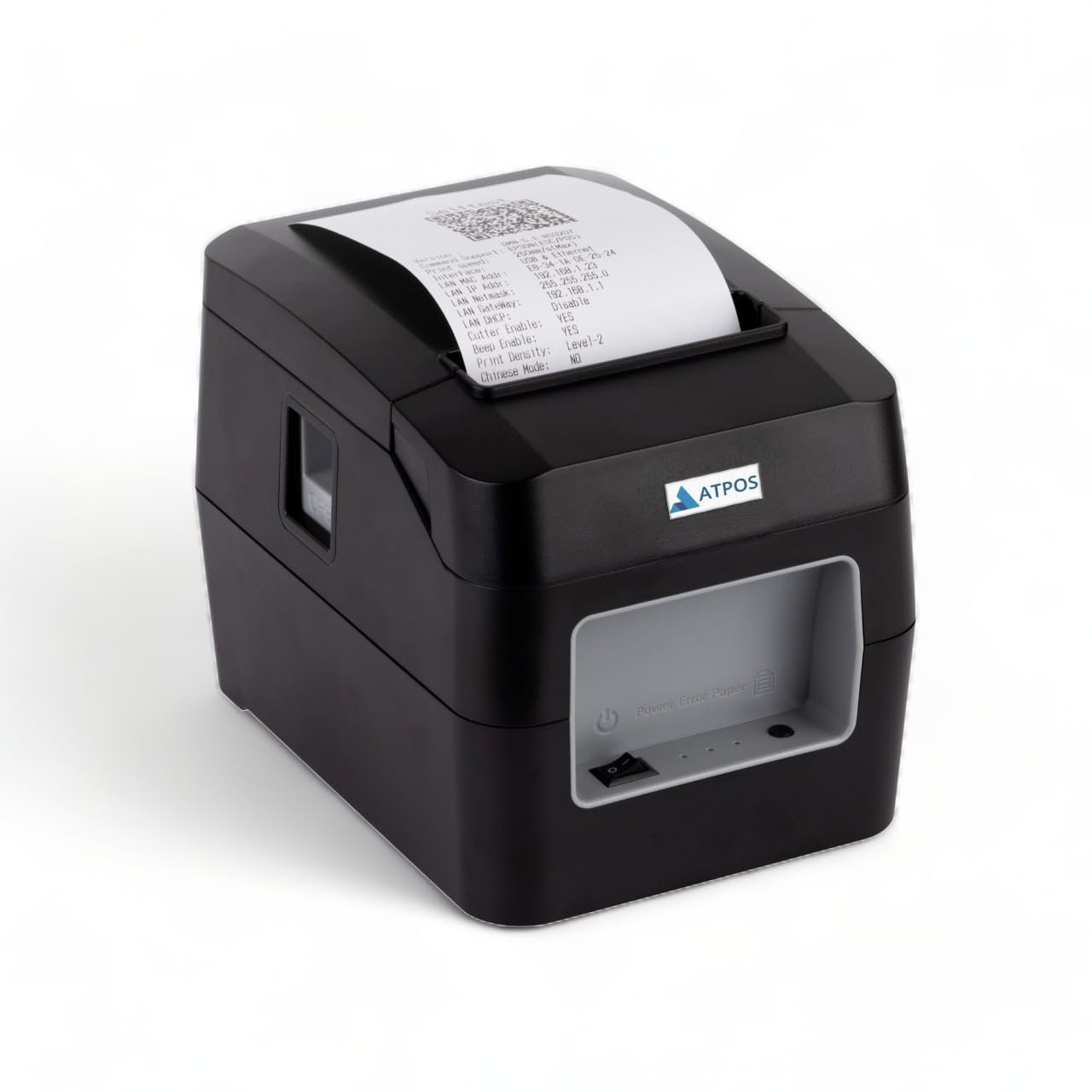 ATPOS Hl-300 80Mm (3 Inches) Thermal Receipt Printer USB Wired | Esc/Pos Print Billing (USB, 220Mm/S) | Auto Cutter, Black