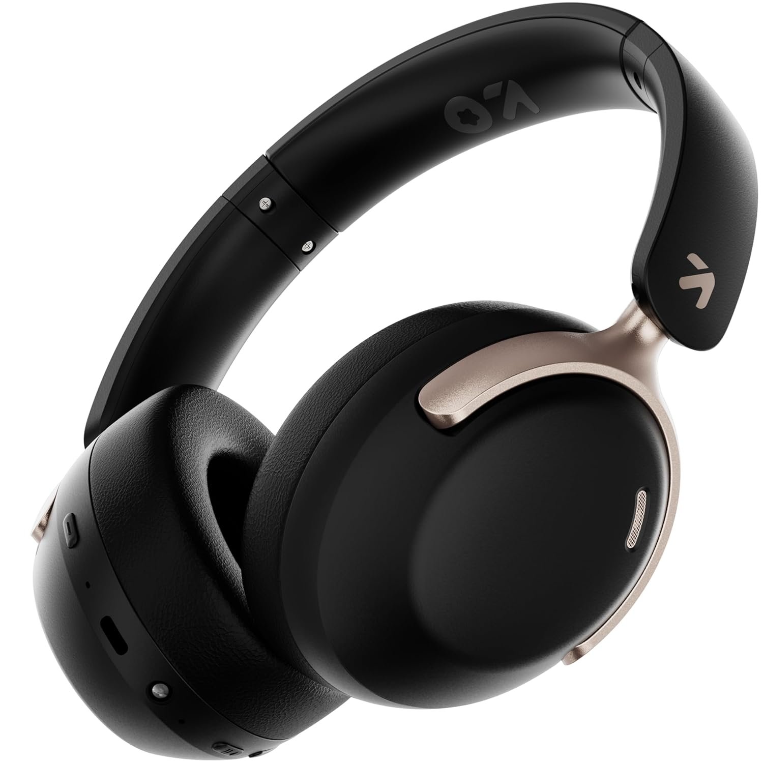 GOBOULT Soniq Over Ear Bluetooth Headphones with 70H Playtime, 40mm Bass Drivers, Zen™ ENC Mic, Type-C Fast Charging, Dual Pairing, AUX, Wireless Headphones (Black)