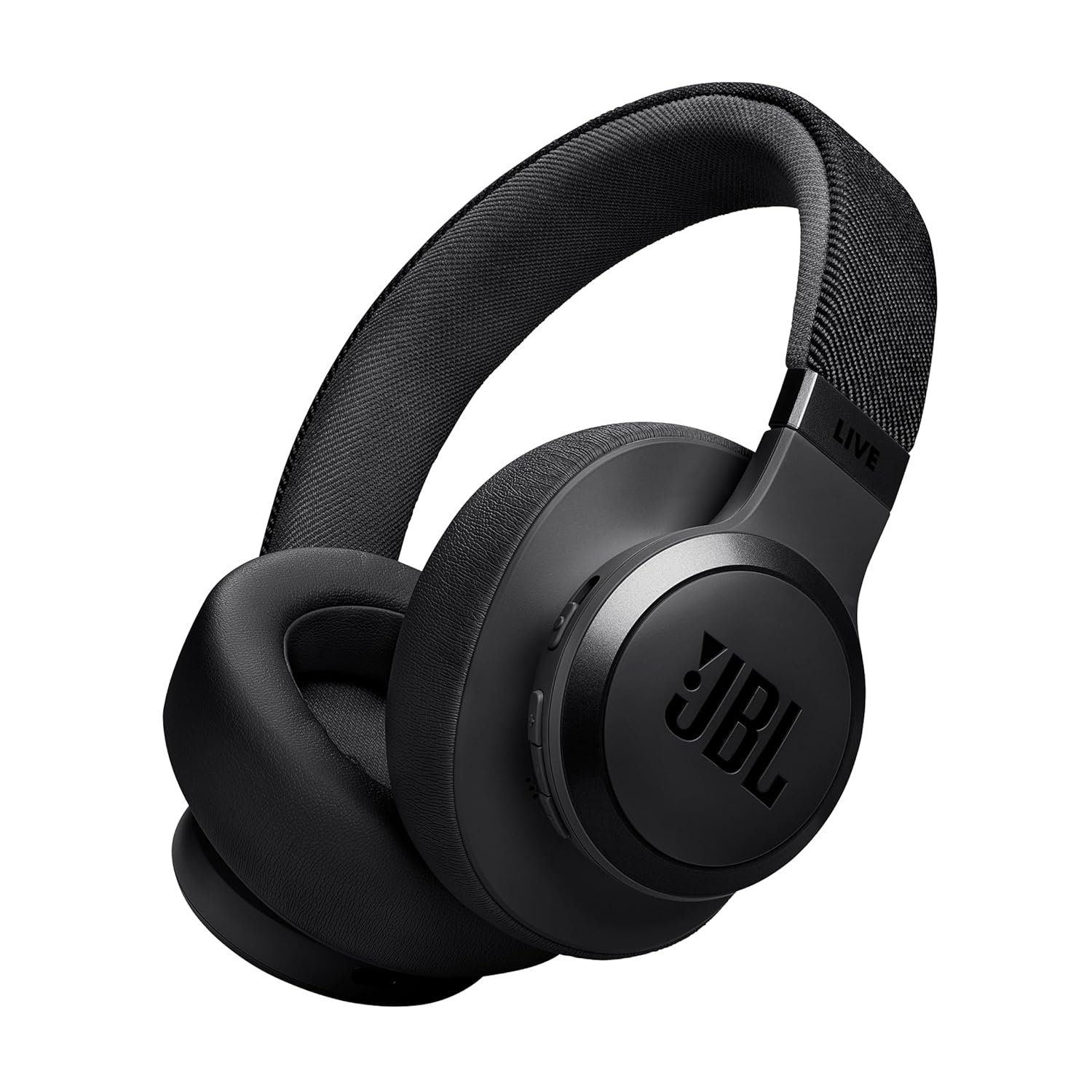 JBL Live 770NC Wireless Over Ear Headphones with True Adaptive Noise Cancelling, Smart Ambient, Spatial Sound, Multipoint Connect, PersoniFi 2.0, Customized EQ, Google Fast Pair, BT 5.3 Black
